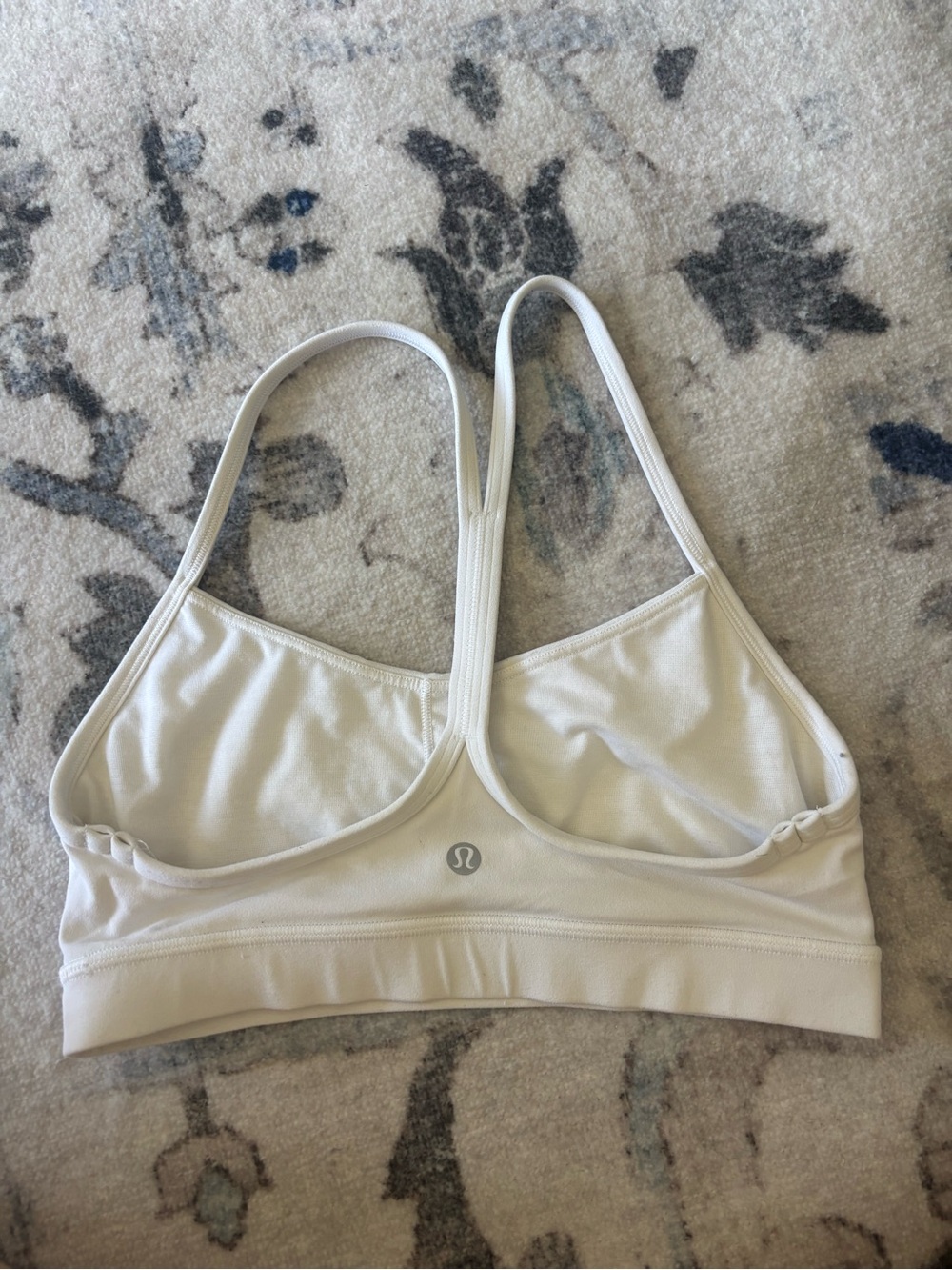 lululemon athletica Light Cream Strappy Racerback Sports Bra